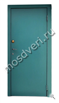 Тамбурная входная дверь бирюзовая КХО-12 - купить от производителя Мосдвери Тамбурная входная дверь бирюзовая КХО-12