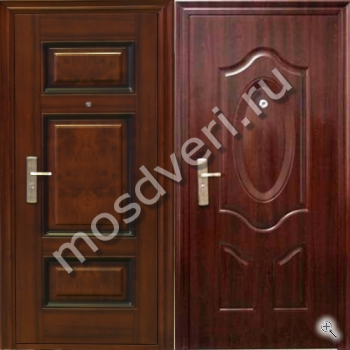 Тёмно-коричневая дверь для квартиры с отделкой МДФ - купить от производителя Мосдвери Тёмно-коричневая дверь для квартиры с отделкой МДФ