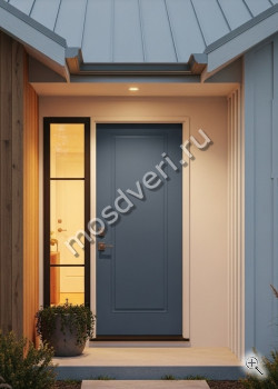 Высокая входная дверь в дом серая - купить от производителя Мосдвери Высокая входная дверь в дом серая